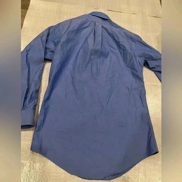 Men's Blue Dress Shirt - Picture 7 of 7
